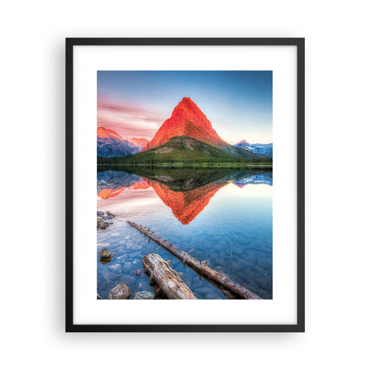 Poster in cornice nera - Caldo e freddo - 40x50 cm