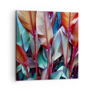 Quadro su tela - Stampe su Tela - Selva colorata - 50x50 cm
