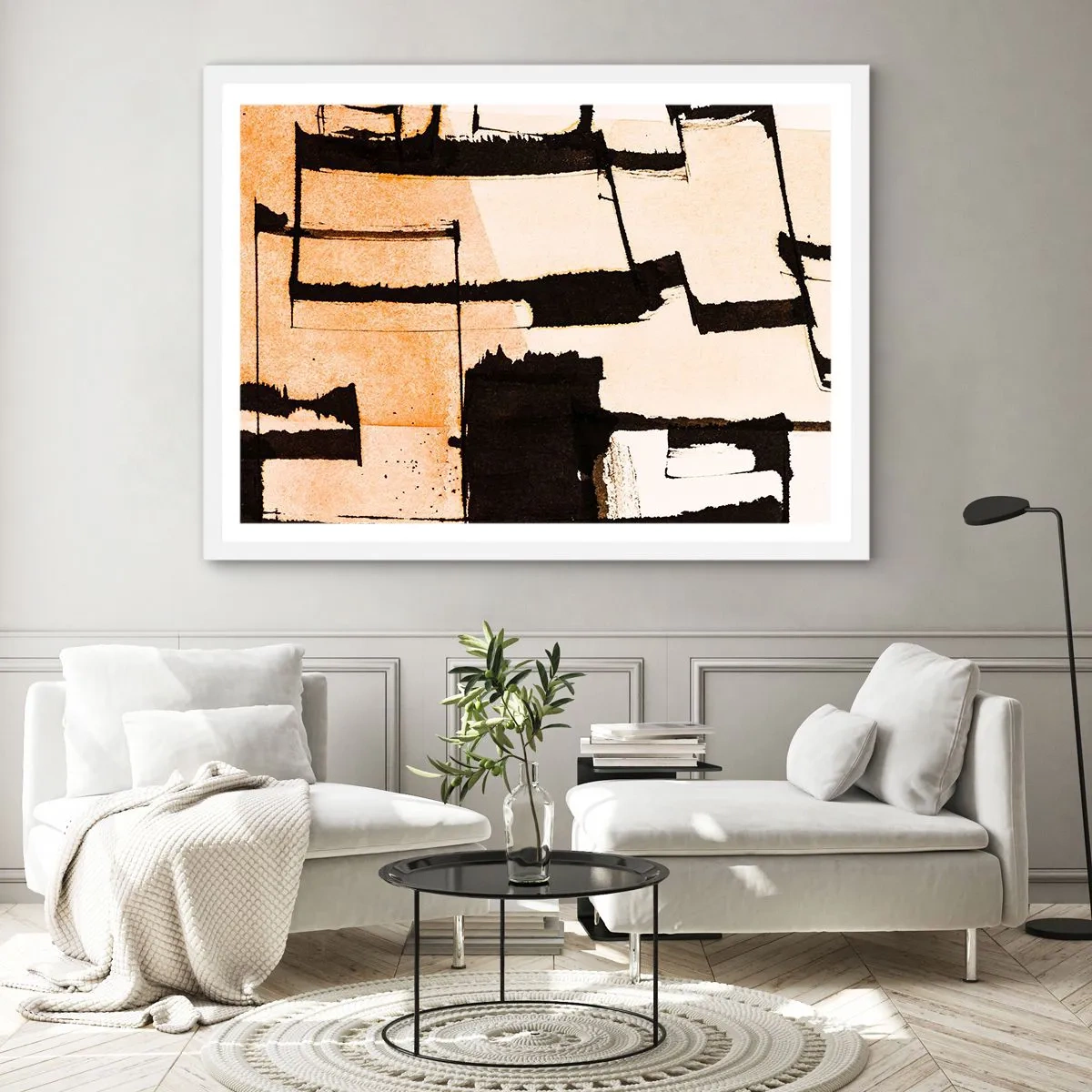 Poster in cornice bianca - Comunque in ordine - 100x70 cm