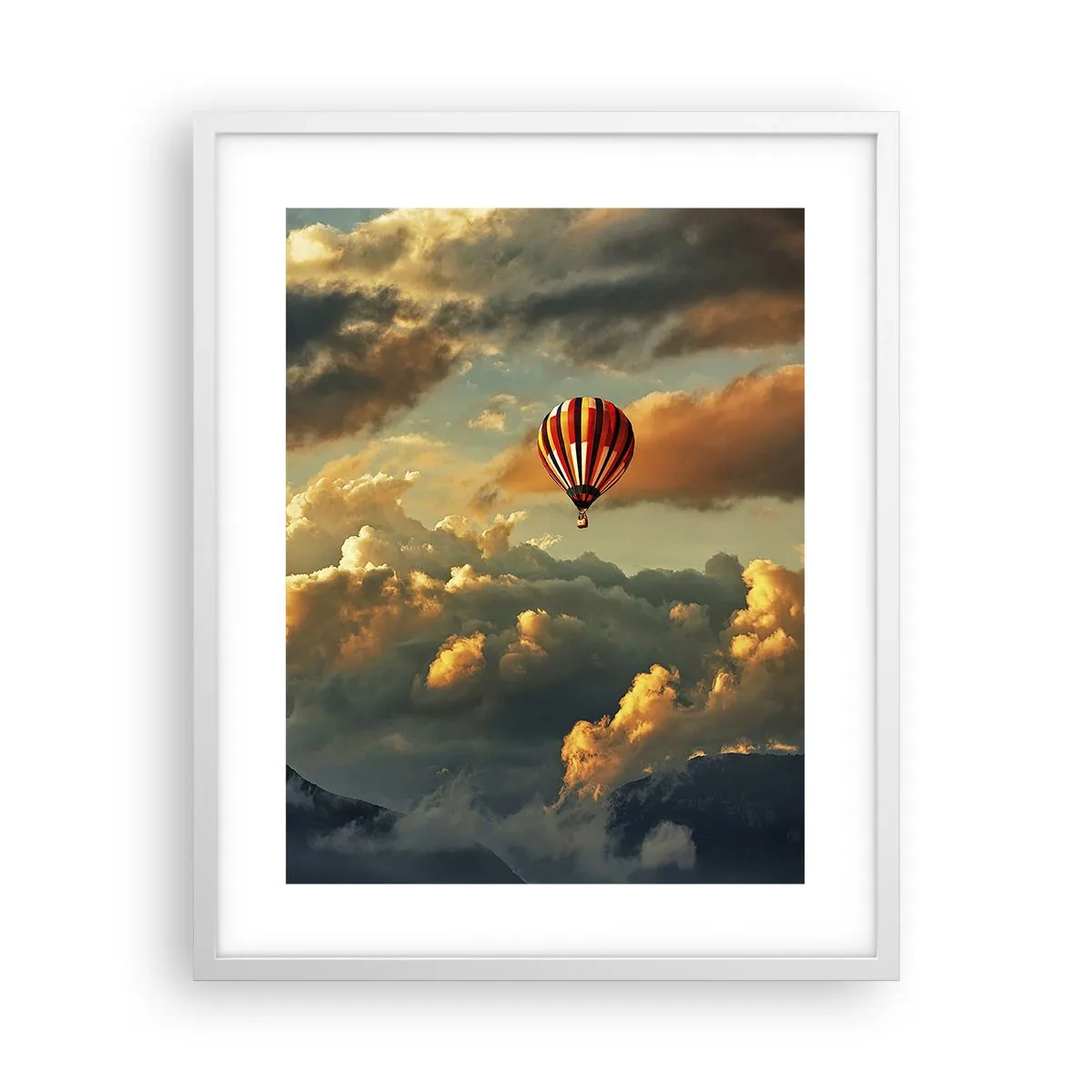 Poster in cornice bianca - Volo perché voglio - 40x50 cm