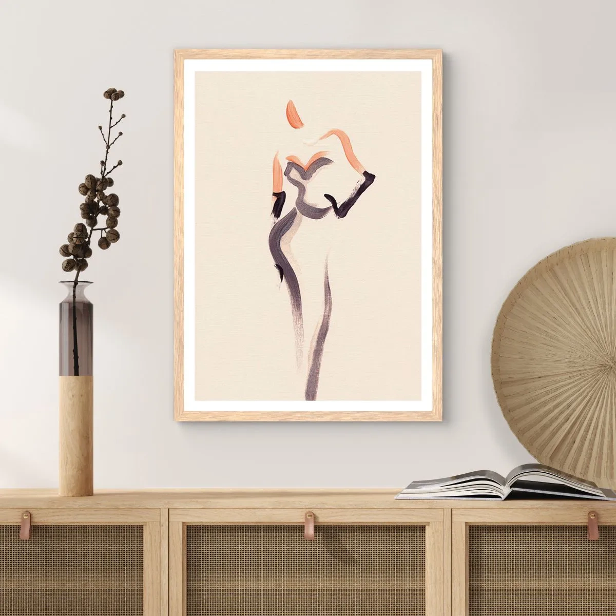 Poster in cornice rovere chiaro - Gli anni d'oro di Hollywood - 50x70 cm