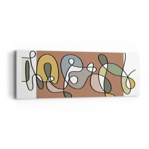 Quadro su tela - Stampe su Tela - Un'astrazione da ridere - 90x30 cm