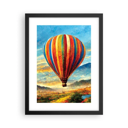 Poster in cornice nera - Nel silenzio si vede meglio - 30x40 cm