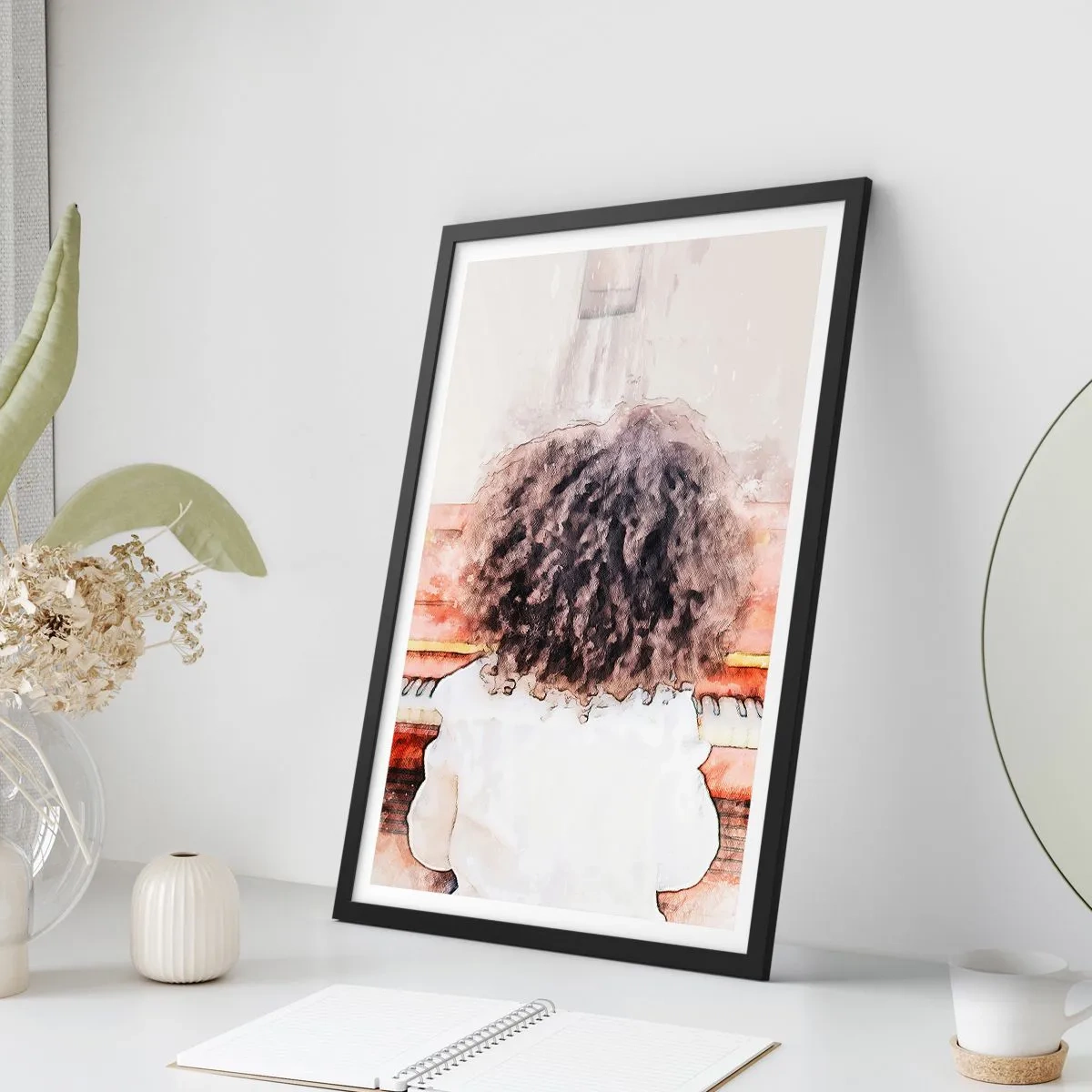 Poster in cornice nera - Nel nuovo mondo - 40x50 cm