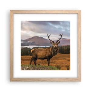 Poster in cornice rovere chiaro - Maestà della natura - 30x30 cm