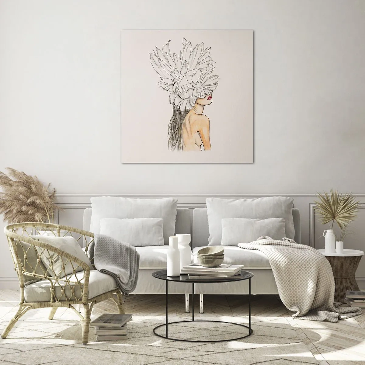 Quadro su vetro - Bellezza coronata - 30x30 cm