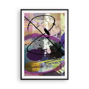 Poster in cornice nera - Per la via diritta o tortuosa - 61x91 cm