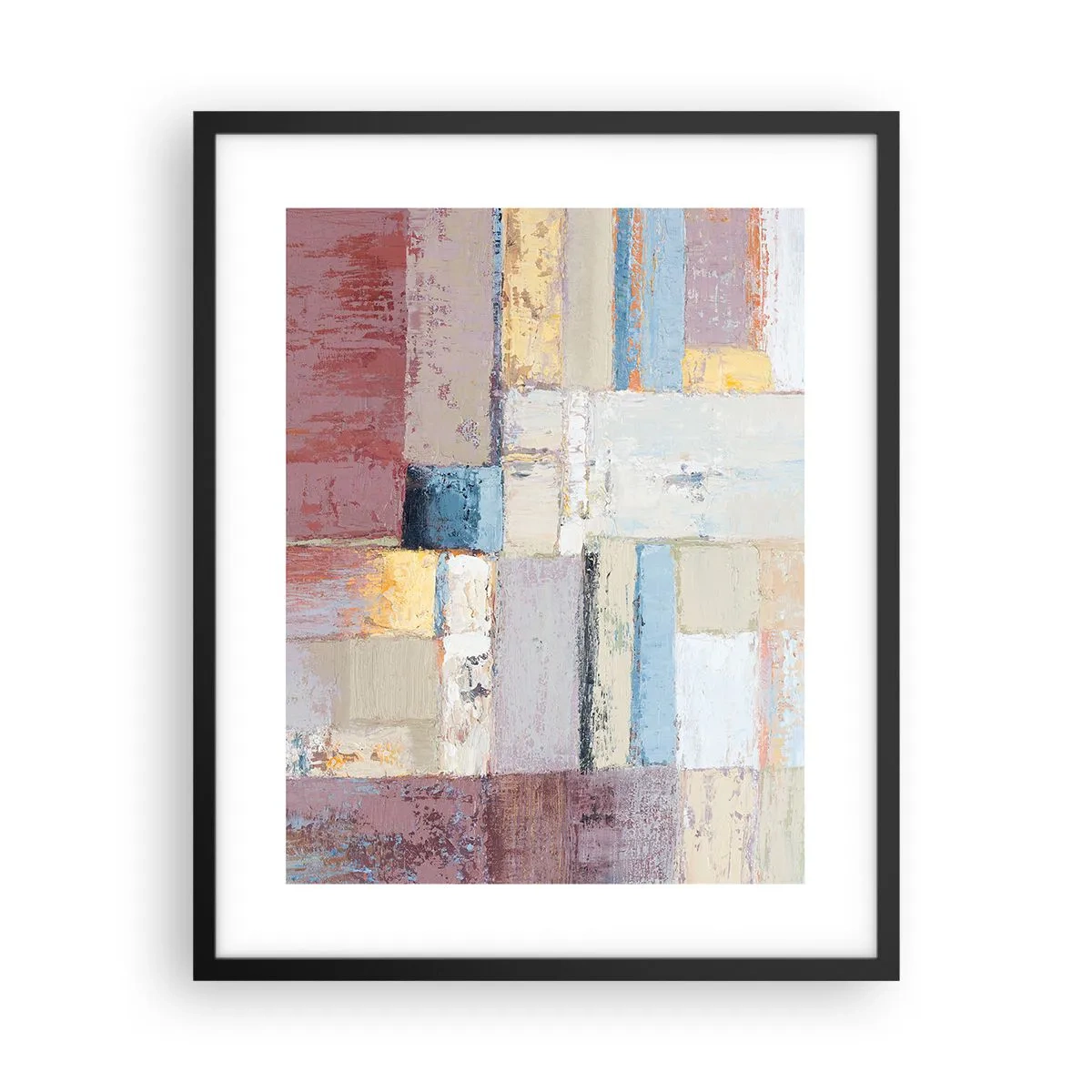 Poster in cornice nera - La pace della geometria - 40x50 cm