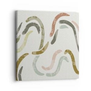Quadro su tela - Stampe su Tela - La danza gioiosa dell'astrazione - 40x40 cm