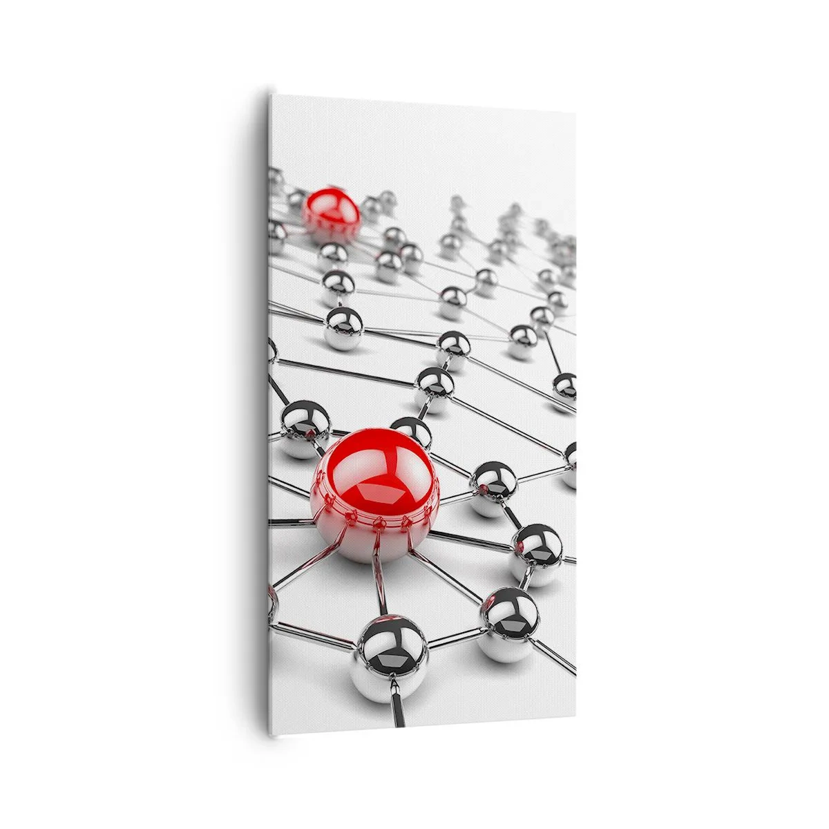 Quadro su tela - Stampe su Tela - Rete argentea - 65x120 cm