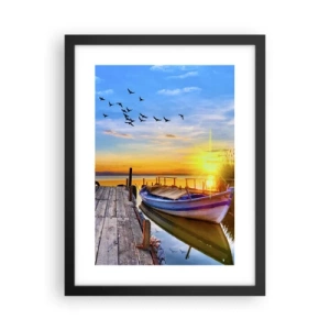 Poster in cornice nera - A domani - 30x40 cm