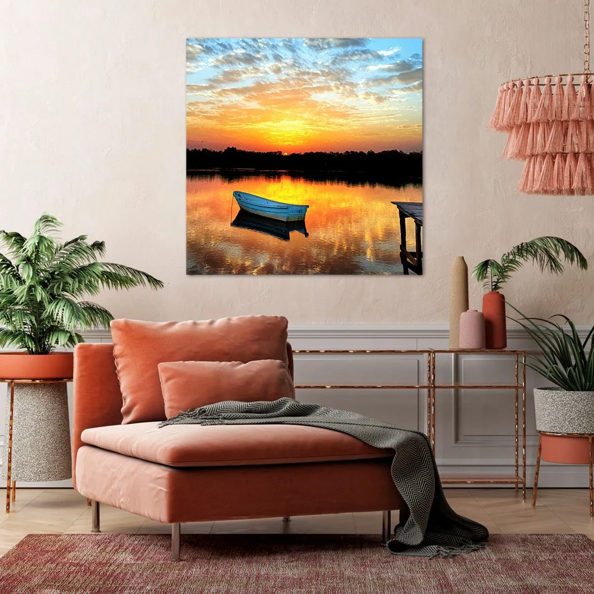 Quadro su tela - Stampe su Tela - Guarda, ascolta, medita - 70x70 cm