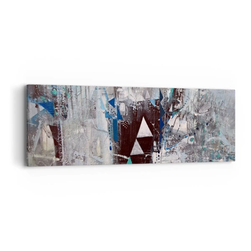 Quadro su tela - Stampe su Tela - L'ordine superiore dei triangoli - 90x30 cm