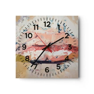 Orologio da parete - Orologio in Vetro - Risveglia i sensi - 40x40 cm