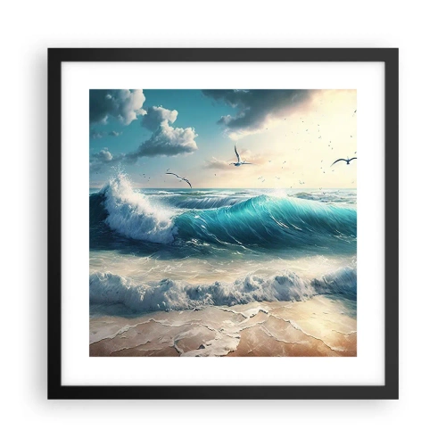 Poster in cornice nera - Mormora solo per te - 40x40 cm