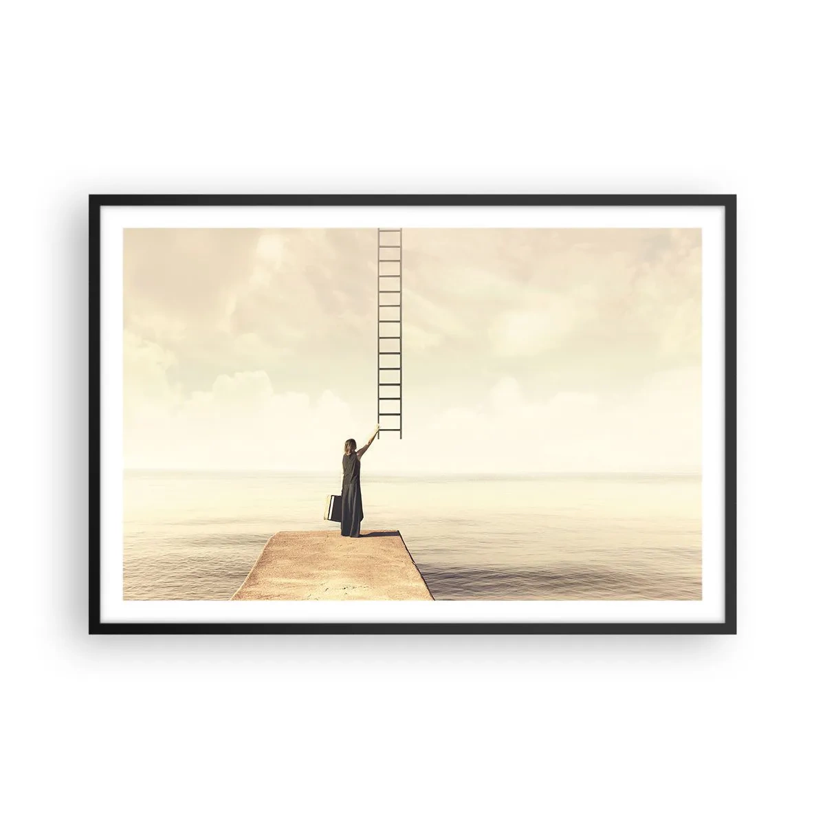 Poster in cornice nera - Viaggio magico - 91x61 cm