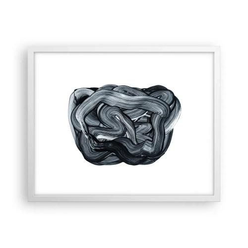 Poster in cornice bianca - Non è così semplice - 50x40 cm