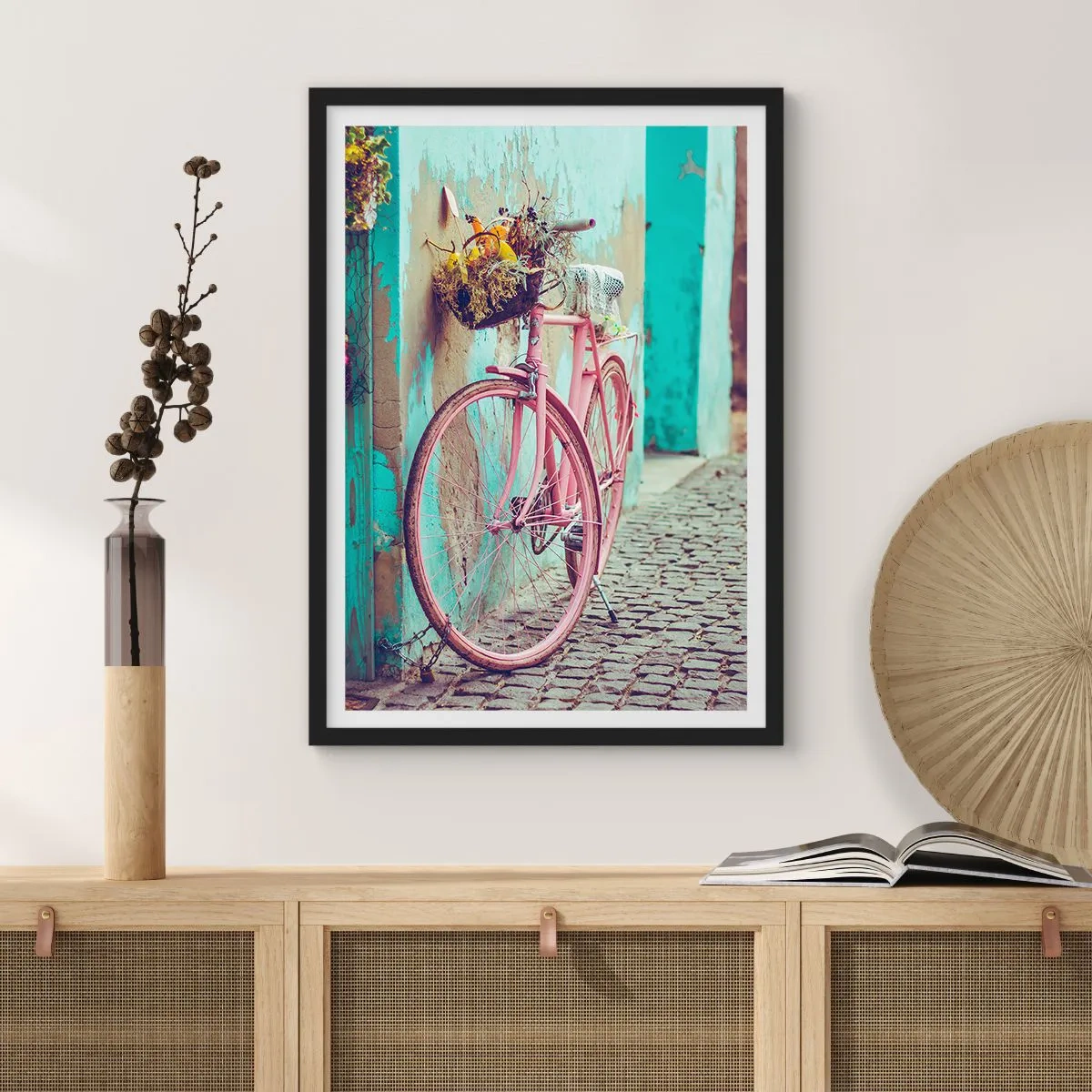 Poster in cornice nera - Torno subito - 40x50 cm