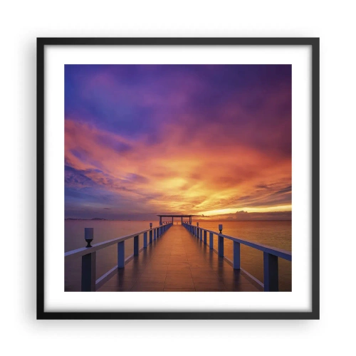 Poster in cornice nera - Senza fine - 50x50 cm