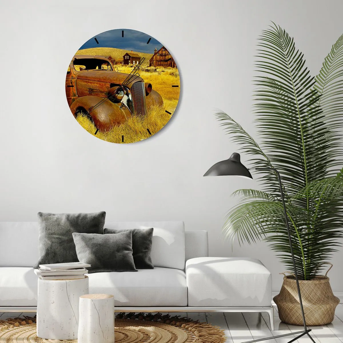 Orologio da parete - Orologio in Vetro - Meritato riposo - 40x40 cm
