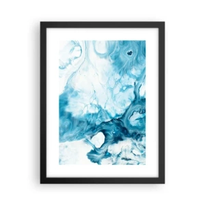 Poster in cornice nera - Concerto di blu - 30x40 cm