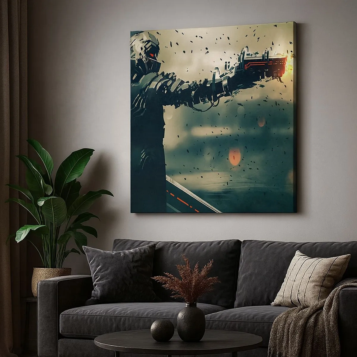 Quadro su tela - Stampe su Tela - L'arma assassina: il tuo Terminator - 30x30 cm