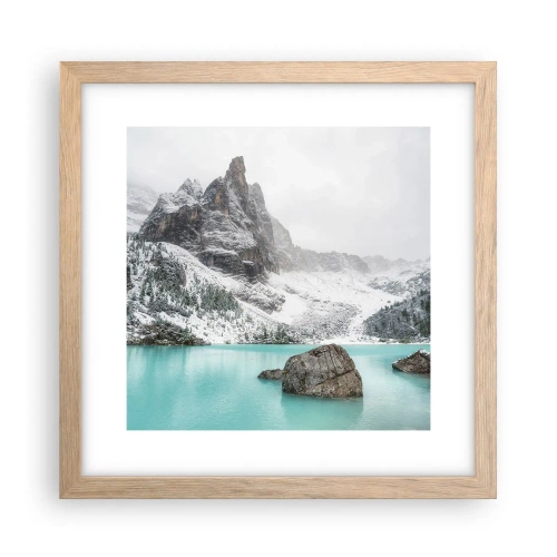 Poster in cornice rovere chiaro - Di guardia - 30x30 cm