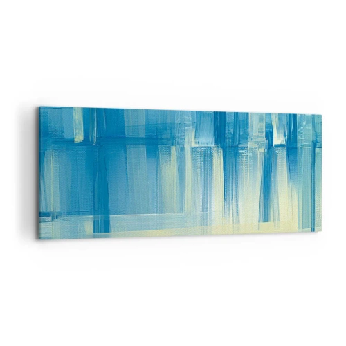 Quadro su tela - Stampe su Tela - Composizione in turchese - 100x40 cm