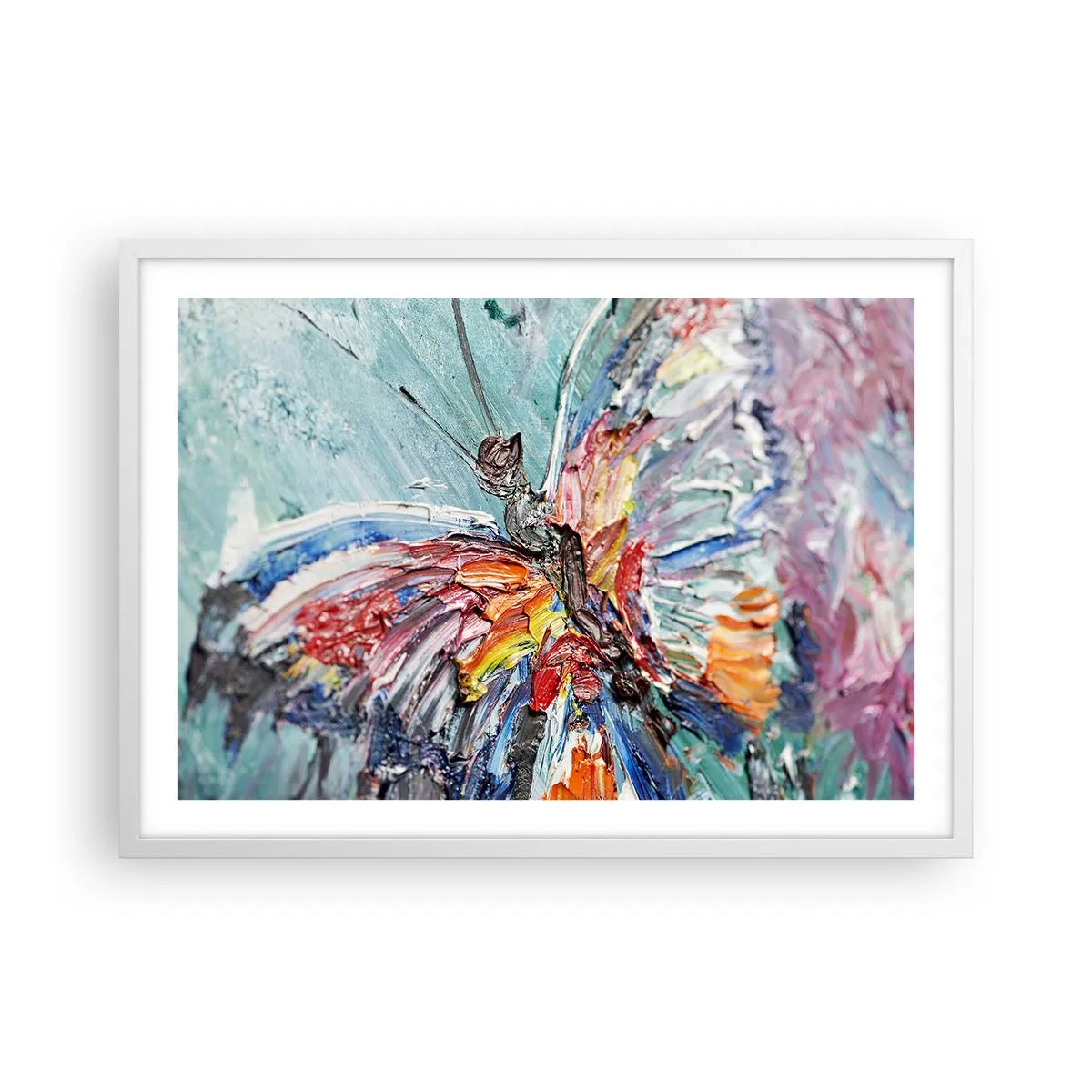 Poster in cornice bianca - Dipinto dalla natura - 70x50 cm