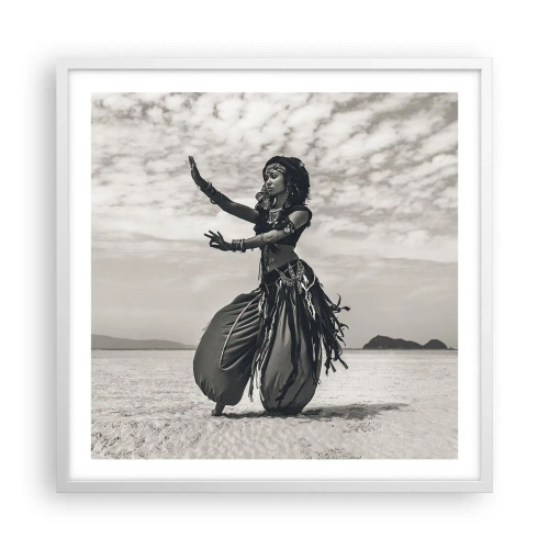 Poster in cornice bianca - Il ballo delle isole del sud - 60x60 cm