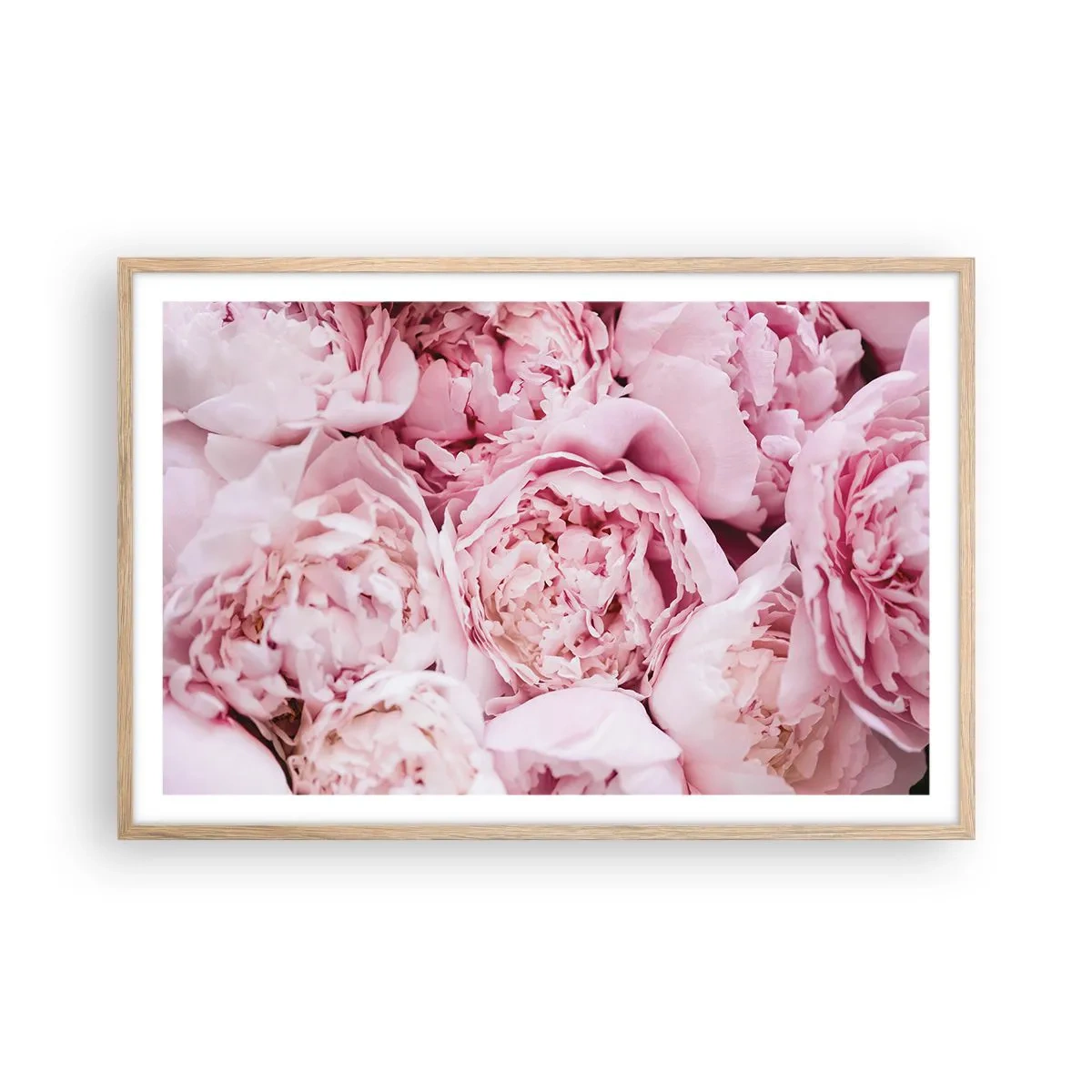Poster in cornice rovere chiaro - Morbide e profumate - 91x61 cm