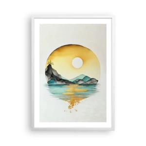 Poster in cornice bianca - Nel cerchio della bellezza - 50x70 cm