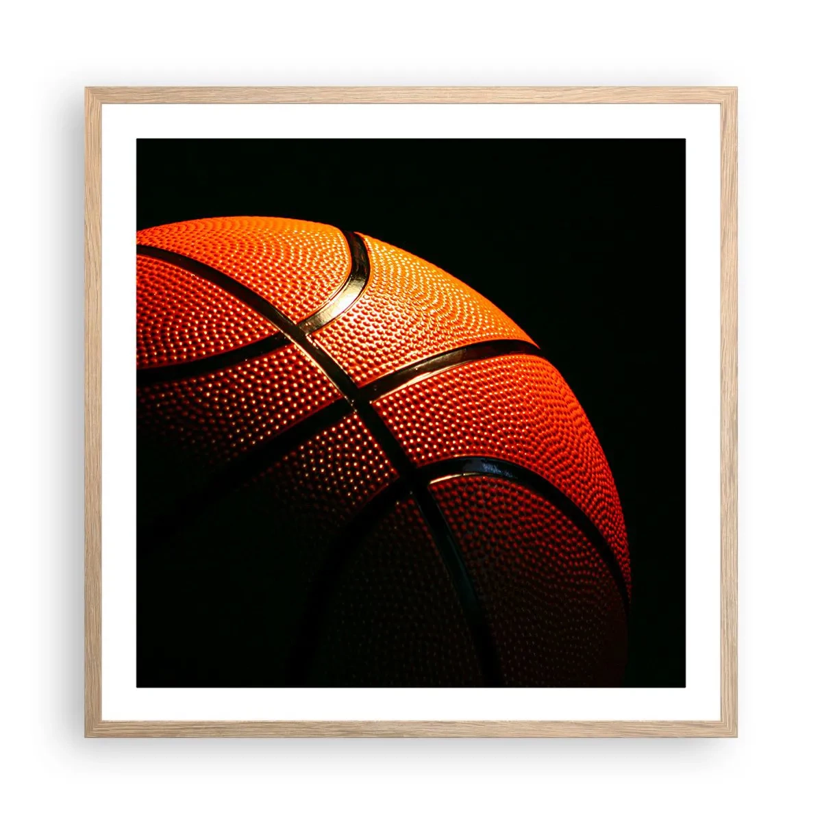 Poster in cornice rovere chiaro - Bella come un pianeta - 60x60 cm