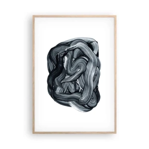 Poster in cornice rovere chiaro - Non è così semplice - 70x100 cm