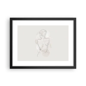 Poster in cornice nera - Come uno strumento delicato - 40x30 cm