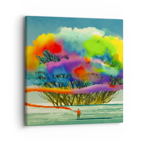 Quadro su tela - Stampe su Tela - Ravvivando questo mondo - 30x30 cm