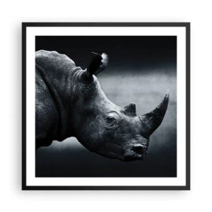 Poster in cornice nera - Profilo destro - 60x60 cm