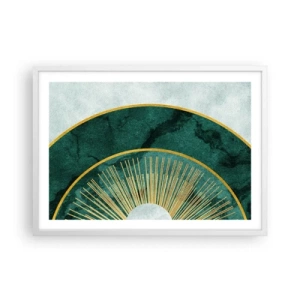 Poster in cornice bianca - Un altro sistema solare - 70x50 cm