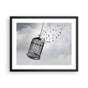 Poster in cornice nera - Fede... Speranza... Libertà! - 50x40 cm