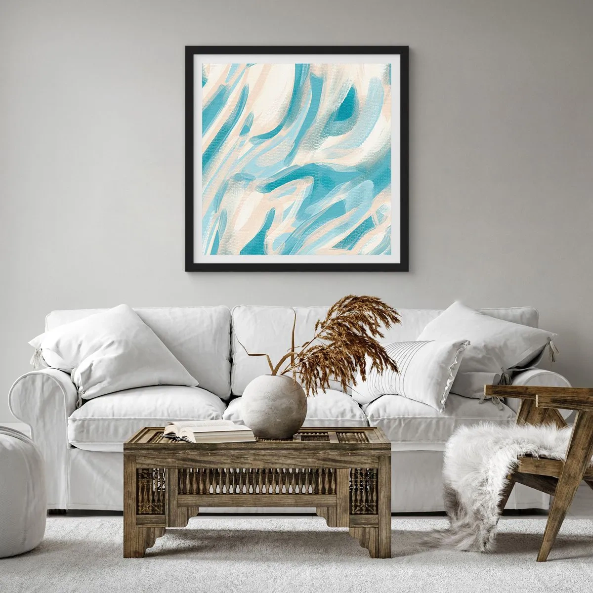 Poster in cornice nera - Brezze primaverili - 30x30 cm