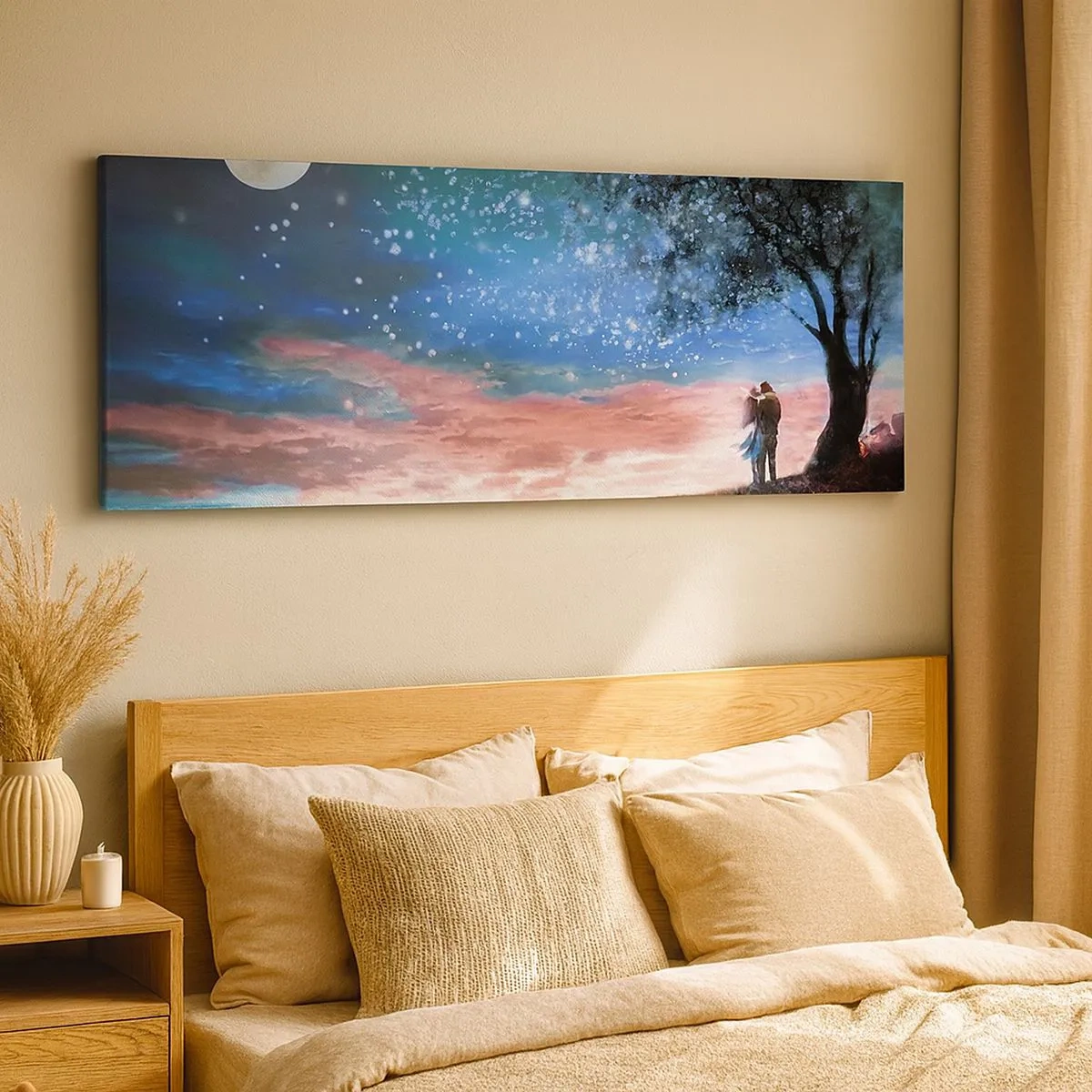 Quadro su tela - Stampe su Tela - Lo spettacolo delle stelle - 100x40 cm