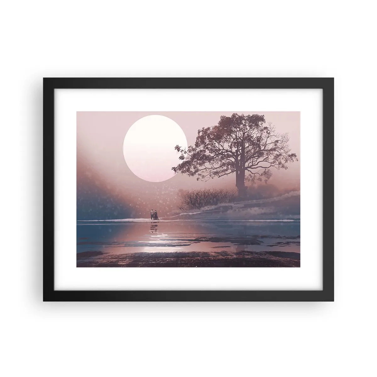 Poster in cornice nera - Meraviglie della notte - 40x30 cm