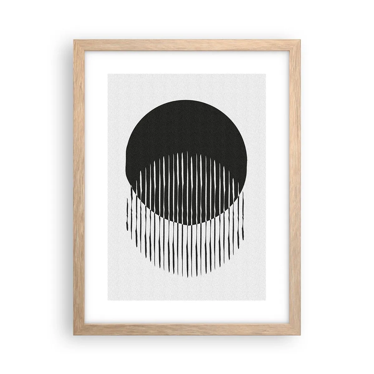 Poster in cornice rovere chiaro - Il suo alter ego - 30x40 cm