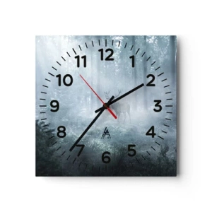 Orologio da parete - Orologio in Vetro - Passeggiata mattutina sulle sue terre - 40x40 cm