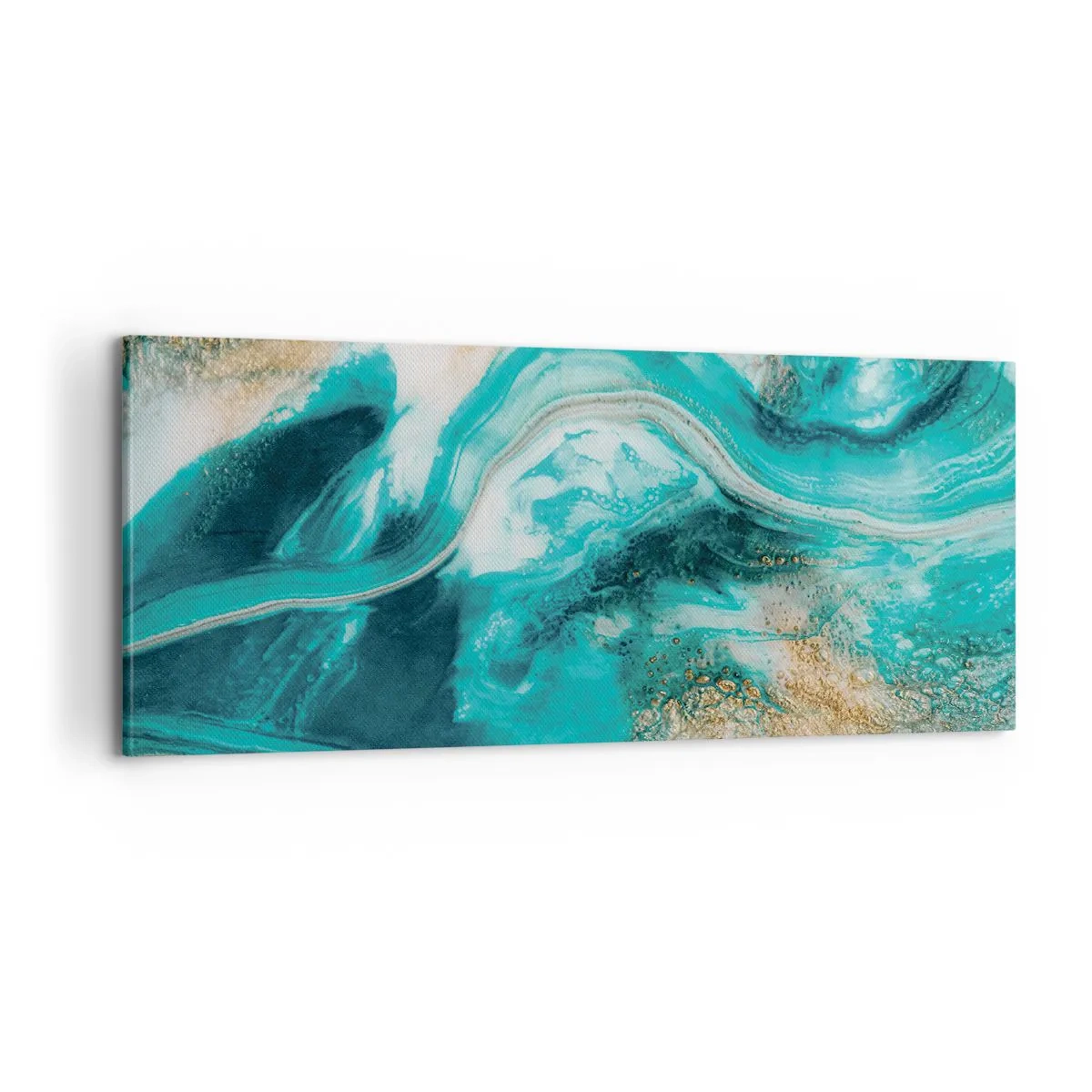Quadro su tela - Stampe su Tela - Il fiume d'oro - 100x40 cm