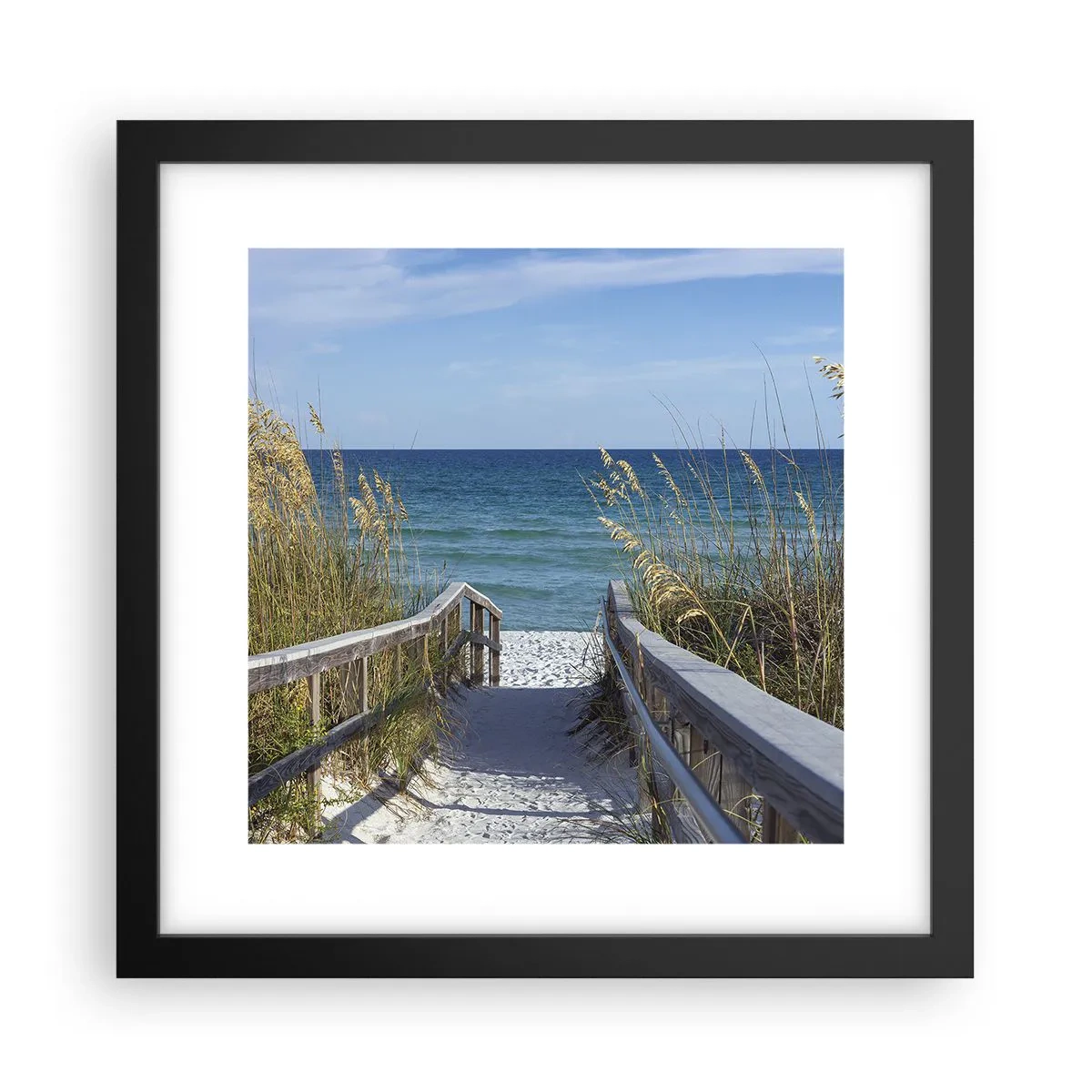 Poster in cornice nera - Al sole, al vento - 30x30 cm