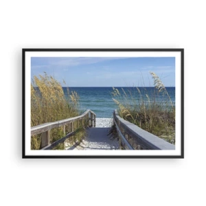 Poster in cornice nera - Al sole, al vento - 91x61 cm