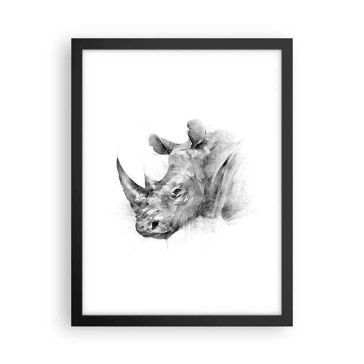 Poster in cornice nera - Ritratto africano - 30x40 cm