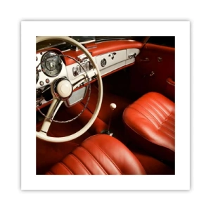 Poster - Lusso in stile vintage - 40x40 cm