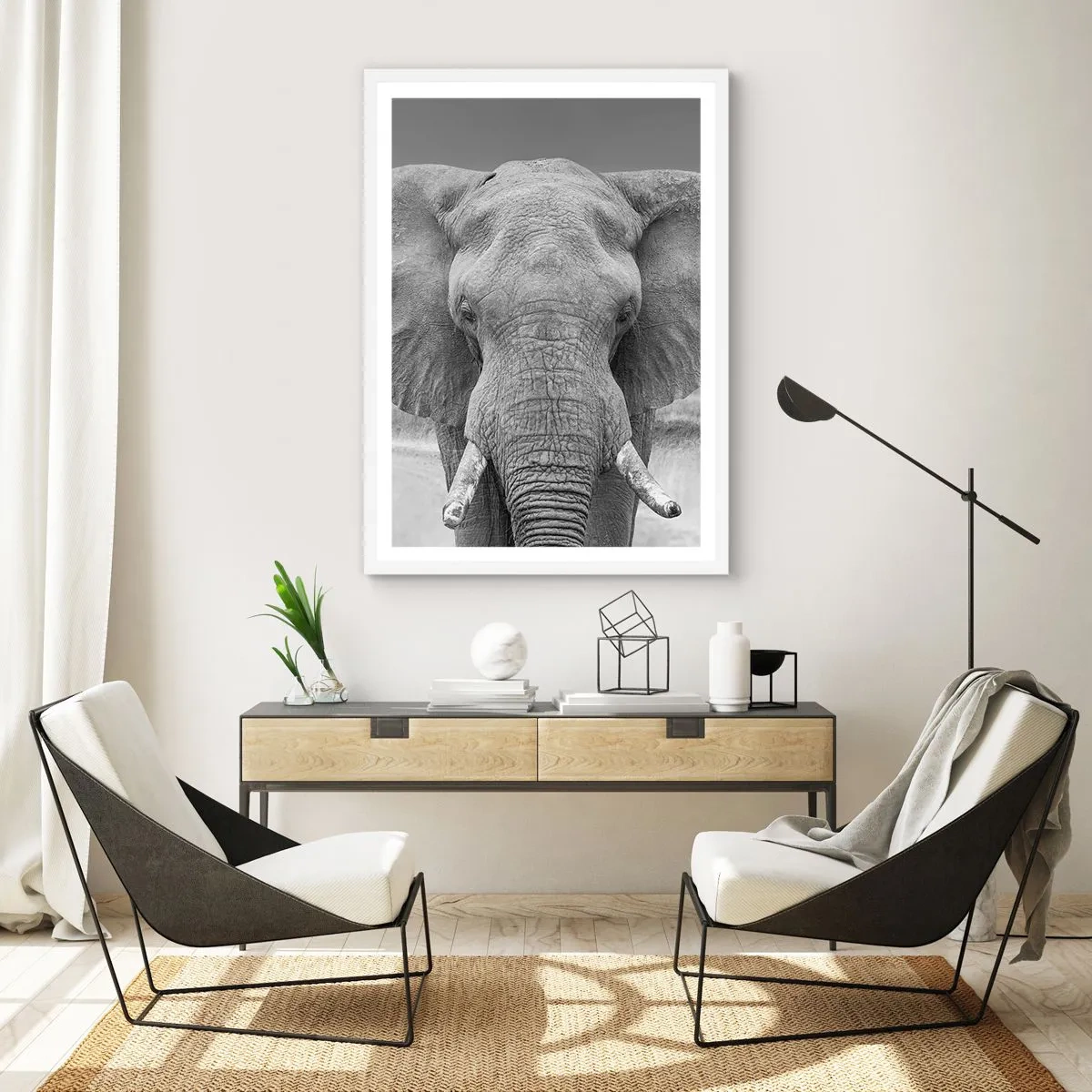 Poster in cornice bianca - Benvenuti nel mio mondo - 70x100 cm